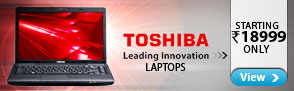 Toshiba Laptops starting Rs.18999 only