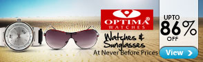 Upto 86% off Optima Sunglasses and Watches