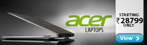 Acer Laptops Starting Rs. 28,799