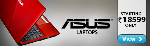 Asus laptops starting Rs.18599 Only