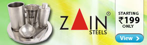 Zain Steel - starting Rs. 199