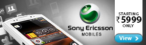 Sony Ericsson Mobiles Starting Rs.5999 Only