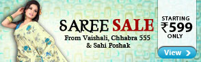 Saree Sale! Elegant Designs from Vaishali, Sahiba & More - Starting at Rs.599