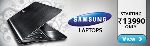 Samsung Laptops starting Rs.13990 only