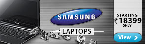 Samsung Laptops starting Rs.18,399 only