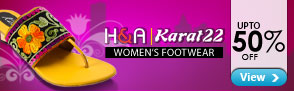 Upto 50% off on H&A and Karat 22 footwear