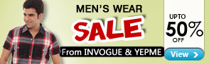 Upto 50% off on Invogue and Yepmen Men Casual Wear