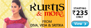 Kurtis & more from Diva, Vida & Sritika- Starting Rs 235 only
