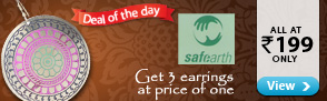 Holi special ? Get 3 earrings at price of one at Rs.199 only
