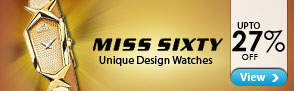 Upto 27% off Miss Sixty Luxury Watches