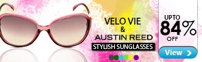 Upto 84% off luxury sunglasses by Velo Vie & Austin Reed