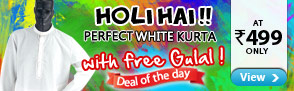 Holi special ? Perfect white kurta at Rs.499 only
