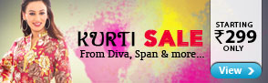 Holi Special! Kurti Sale from Diva, Kashish & Span-Starting Rs.299
