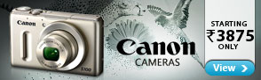 Canon Cameras starting at Rs.3475 only