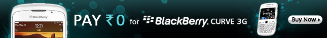 Pay Rs.0 and get a chance to Win Blackberry Curve 3G