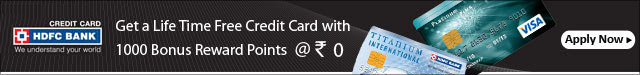 Free HDFC Lifetime Credit Card