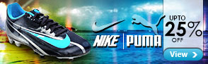 Puma & Nike footwear upto 25% off