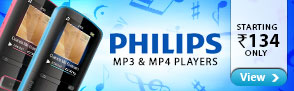 Philips MP3 & MP4 @ Rs.134