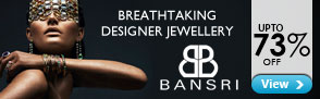 Upto 73% off Designer Jewelry from Bansri