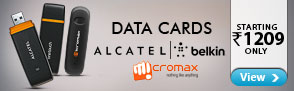 Data cards starting Rs.1209