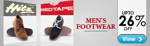 Upto 26% off Men's Footwear