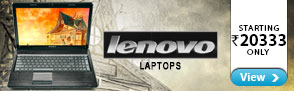 Lenovo Laptops Starting Rs. 20333