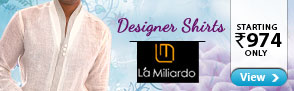 Designer shirts from La Milardo starting Rs 974