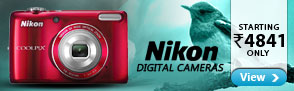 Nikon Digital Cameras Starting Rs.4841 Only