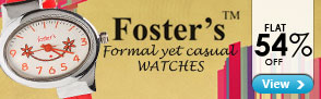 Flat 54% Off on watches from Foster's