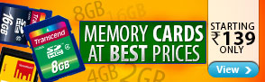 Memory Cards starting Rs.139