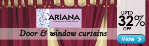 Upto 32% off curtains