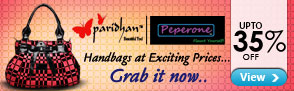 Upto 35% off handbags from Paridhan & Peperone