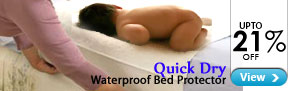 Upto 21% off Quick Dry Waterproof Bed Protector