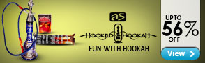 Upto 56% off Hooked on Hookah
