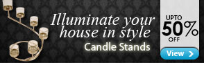 Candle stands upto 50% off