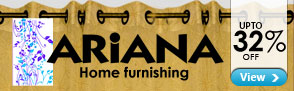 Upto 32% off Ariana - Home Furnishing