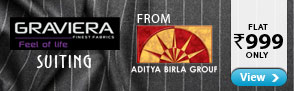 Graviera Suiting from Aditya Birla Group at Rs.999
