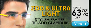 Upto 63% off Stylish Frames From Zod and Ultra Light