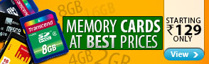 Memory Cards at best prices starting Rs.139