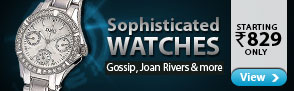 Gossip, Joan Rivers & more - sophisticated watches starting Rs.829 only