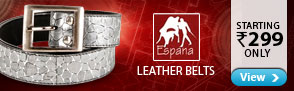 Espana belts starting Rs. 299