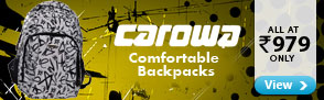 Carowa backpack starting at Rs.979 only