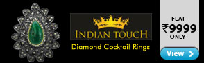 Diamond Cocktail rings from Indian Touch at Flat Rs.9999 only
