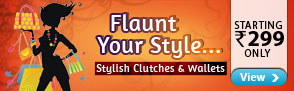 Stylish Clutches & Wallets from Rs.229 only