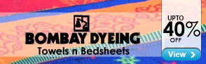 Upto 40% off on Bombay Dying Towels & Bedsheets