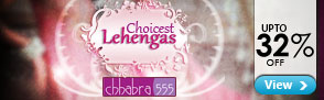 Upto 32% off Lehengas from chhabra 555