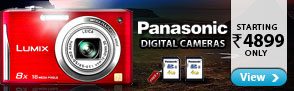 Panasonic Digital Cameras starting Rs 4899