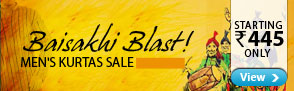 Baisakhi Blast mens kurta sale starting Rs.445