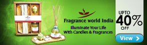 Upto 40% off Candles & Fragrances
