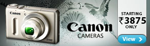 Canon Digital Cameras Starting Rs. 3875